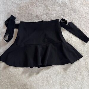 Zara Elegant Black Skort with Tie